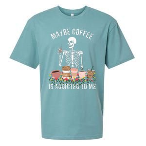 Maybe Coffee Is Addicted To Me Sueded Cloud Jersey T-Shirt