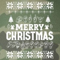 Merry Christmas In Sign Language Asl Hand Ugly Sweater Vneck Legacy Tie Dye Trucker Hat