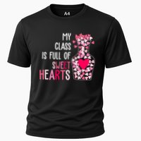 My Class Is Full Of Sweet Hearts Valentine Teacher Cooling Performance Crew T-Shirt