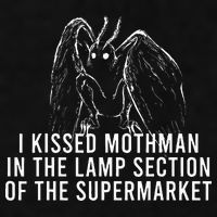 Mothman Cryptid I Kissed Mothman In The Lamp Section Ladies PosiCharge Tri-Blend Wicking Tank