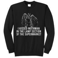 Mothman Cryptid I Kissed Mothman In The Lamp Section Sweatshirt
