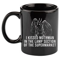 Mothman Cryptid I Kissed Mothman In The Lamp Section 11oz C Handle Ceramic Mug