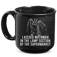 Mothman Cryptid I Kissed Mothman In The Lamp Section 15oz Campfire Ceramic Mug