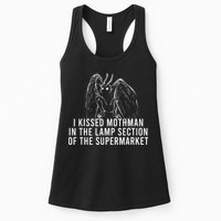 Mothman Cryptid I Kissed Mothman In The Lamp Section Womens Tank Top