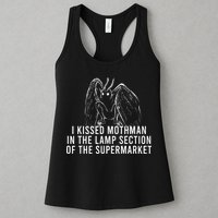 Mothman Cryptid I Kissed Mothman In The Lamp Section Womens Tank Top