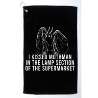 Mothman Cryptid I Kissed Mothman In The Lamp Section Golf Towel