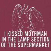 Mothman Cryptid I Kissed Mothman In The Lamp Section 16oz Travel Tumbler