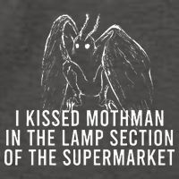 Mothman Cryptid I Kissed Mothman In The Lamp Section Vector Backpack