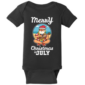 Merry Christmas In July Baby Bodysuit