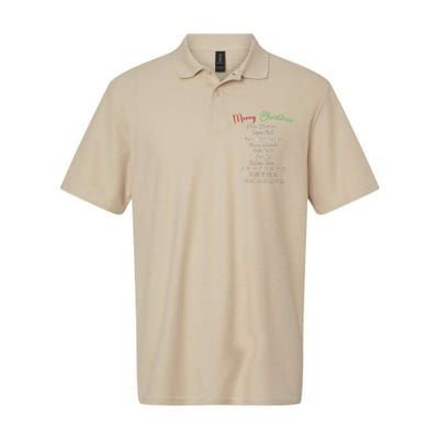 Merry Christmas In 11 Languages Multi Language Christmas Softstyle Adult Sport Polo