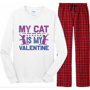 My Cat Is My Valentine Long Sleeve Pajama Set