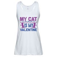 My Cat Is My Valentine Ladies Essential Flowy Tank