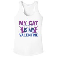 My Cat Is My Valentine Ladies PosiCharge Competitor Racerback Tank