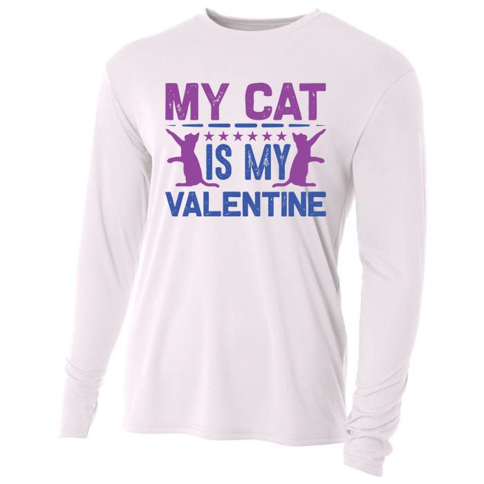 My Cat Is My Valentine Cooling Performance Long Sleeve Crew