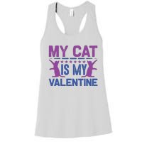 My Cat Is My Valentine Women's Racerback Tank