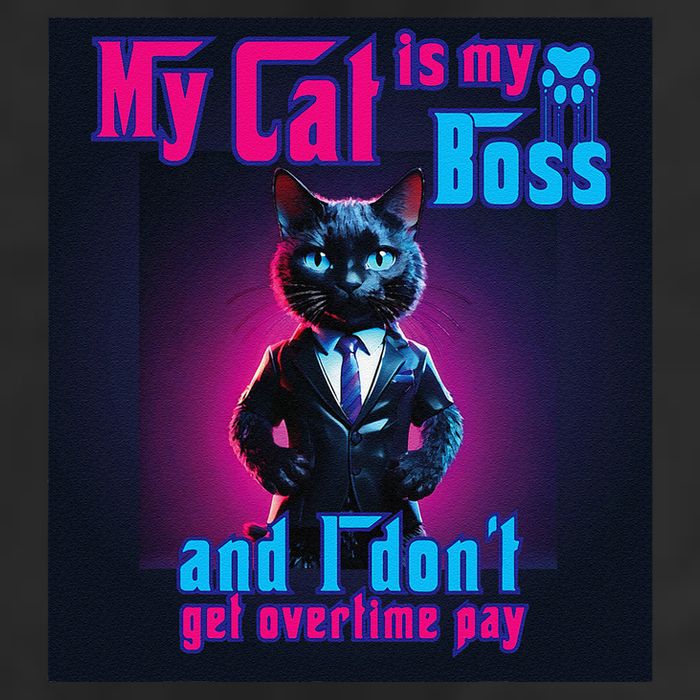 My Cat Is My Boss... And I DonT Get Overtime Pay Cool Comfort Performance Bucket Hat