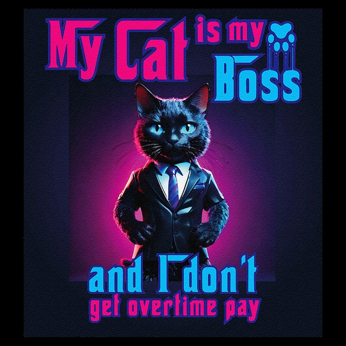 My Cat Is My Boss... And I DonT Get Overtime Pay Drawstring Bag
