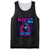 My Cat Is My Boss... And I DonT Get Overtime Pay Mesh Reversible Basketball Jersey Tank