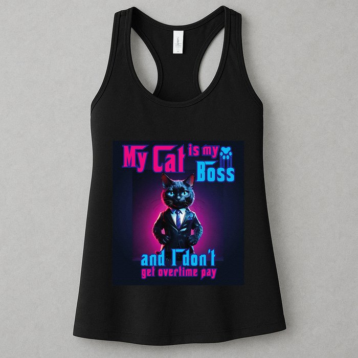 My Cat Is My Boss... And I DonT Get Overtime Pay Womens Tank Top