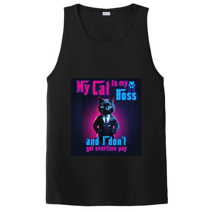 My Cat Is My Boss... And I DonT Get Overtime Pay PosiCharge Competitor Tank