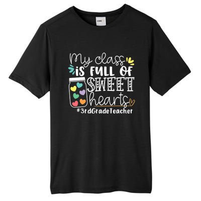 My Class Is Full Of Sweet Hearts 3rd Grade Teacher Gift Tall Fusion ChromaSoft Performance T-Shirt