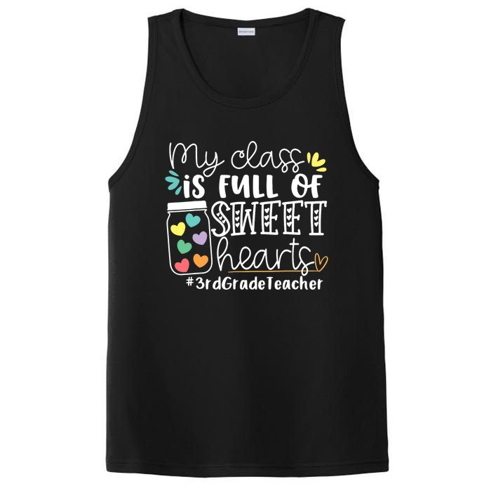 My Class Is Full Of Sweet Hearts 3rd Grade Teacher Gift PosiCharge Competitor Tank