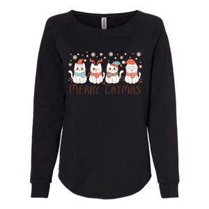 Merry Catmas ItS Ffreezing Season Meowy Christmas Meaningful Gift Womens California Wash Sweatshirt