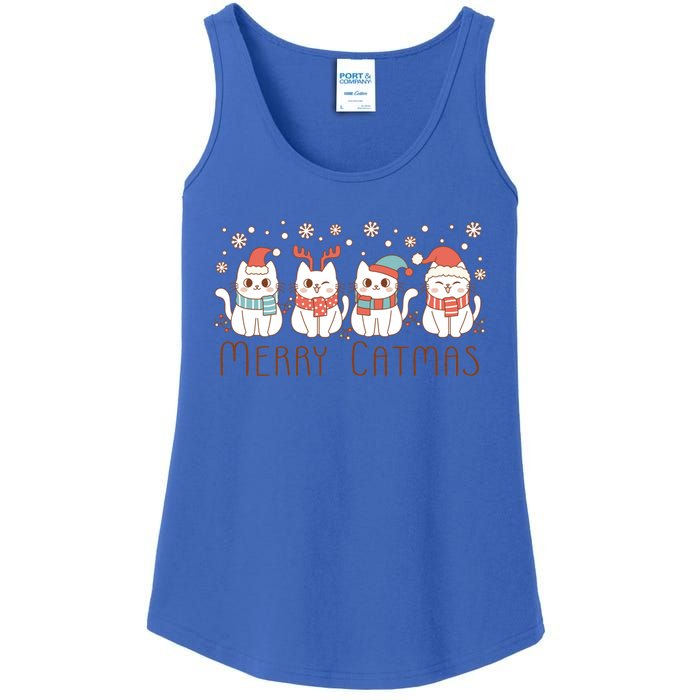 Merry Catmas ItS Ffreezing Season Meowy Christmas Meaningful Gift Ladies Essential Tank