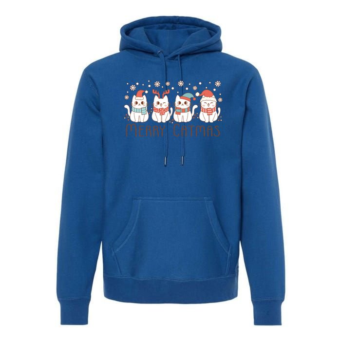 Merry Catmas ItS Ffreezing Season Meowy Christmas Meaningful Gift Premium Hoodie