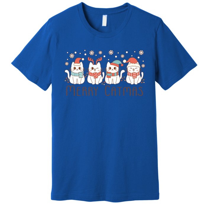 Merry Catmas ItS Ffreezing Season Meowy Christmas Meaningful Gift Premium T-Shirt