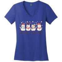 Merry Catmas ItS Ffreezing Season Meowy Christmas Meaningful Gift Women's V-Neck T-Shirt