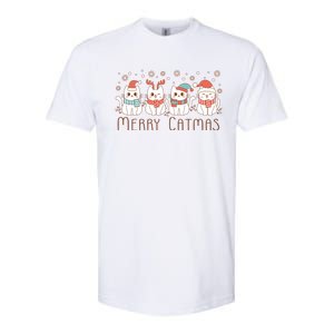 Merry Catmas ItS Ffreezing Season Meowy Christmas Meaningful Gift Softstyle CVC T-Shirt