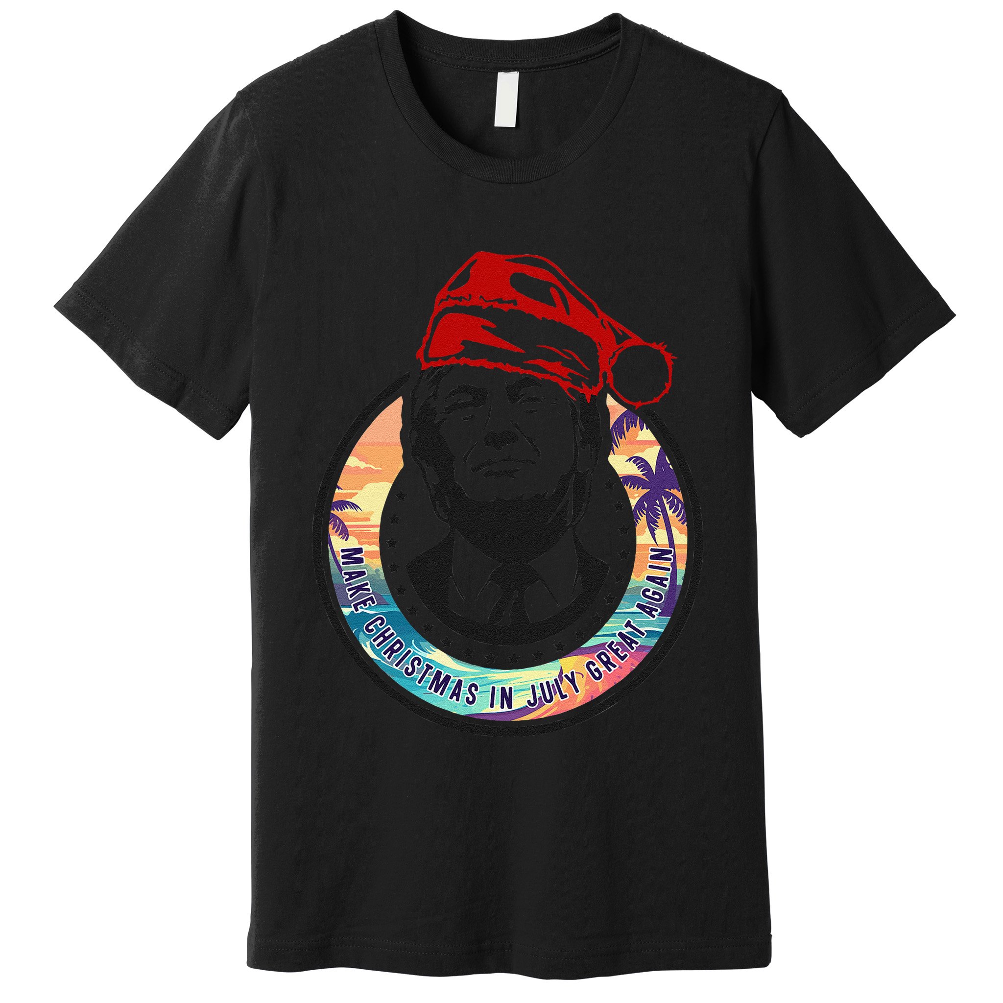Make Christmas In July Great Again Funny Trump Trumpmas Maga Premium T-Shirt