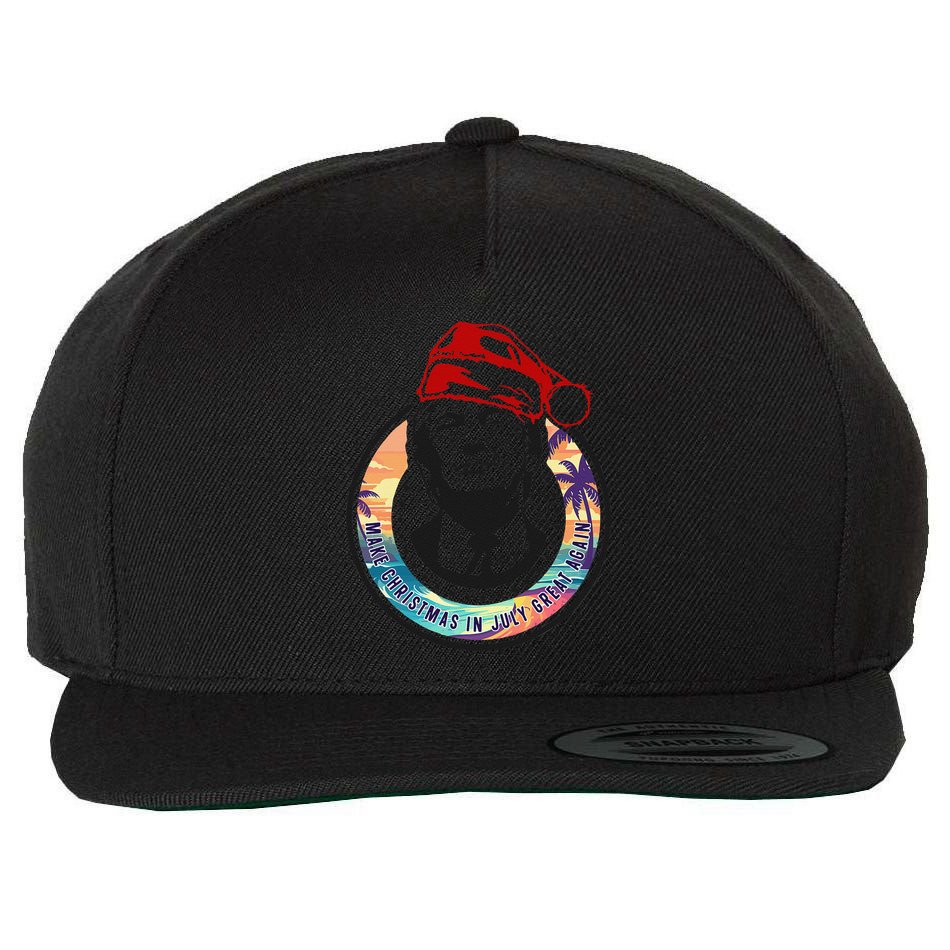 Make Christmas In July Great Again Funny Trump Trumpmas Maga Wool Snapback Cap