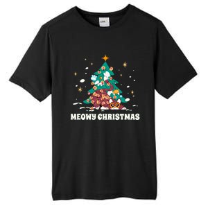 Merry Catmas ItS Ffreezing Season Funny Gift Tall Fusion ChromaSoft Performance T-Shirt