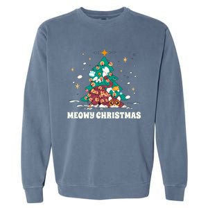 Merry Catmas ItS Ffreezing Season Funny Gift Garment-Dyed Sweatshirt