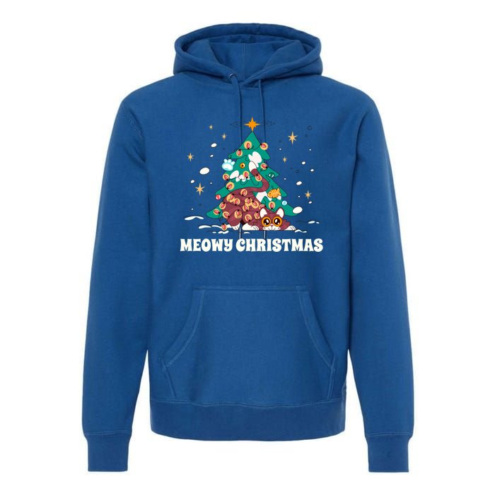 Merry Catmas ItS Ffreezing Season Funny Gift Premium Hoodie