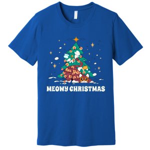 Merry Catmas ItS Ffreezing Season Funny Gift Premium T-Shirt