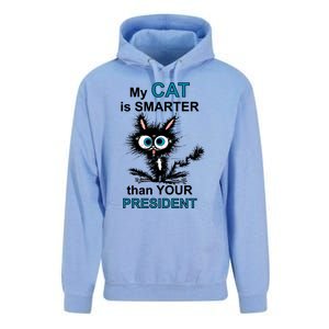 My Cat Is Smarter Than Your President Unisex Surf Hoodie