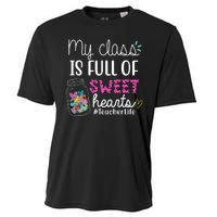 My Class Is Full Of Sweet Hearts Teacher Life Cooling Performance Crew T-Shirt