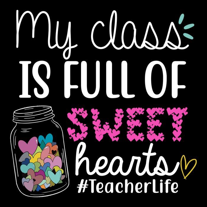 My Class Is Full Of Sweet Hearts Teacher Life Zip Tote Bag