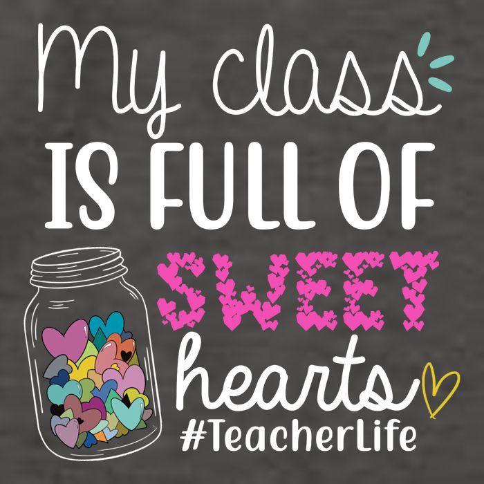 My Class Is Full Of Sweet Hearts Teacher Life Vector Backpack