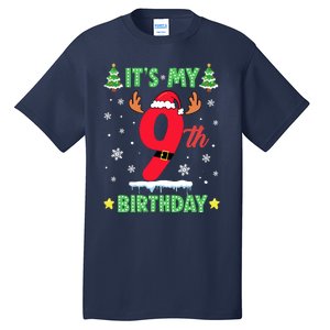 Merry Christmas ItS My 9th Birthday Xmas Tall T-Shirt