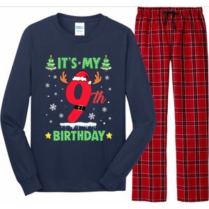 Merry Christmas ItS My 9th Birthday Xmas Long Sleeve Pajama Set