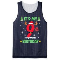 Merry Christmas ItS My 9th Birthday Xmas Mesh Reversible Basketball Jersey Tank