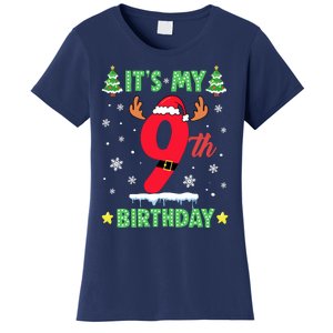 Merry Christmas ItS My 9th Birthday Xmas Women's T-Shirt