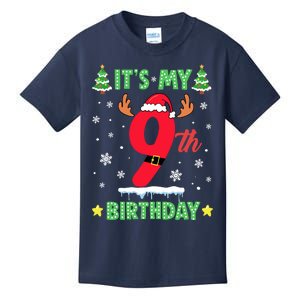 Merry Christmas ItS My 9th Birthday Xmas Kids T-Shirt