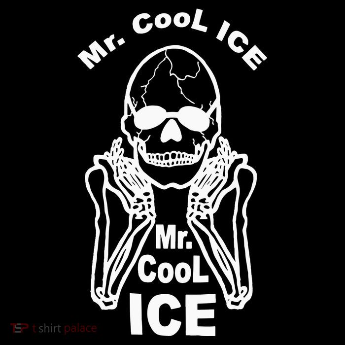 Mr Cool Ice Skull Skeleton Button