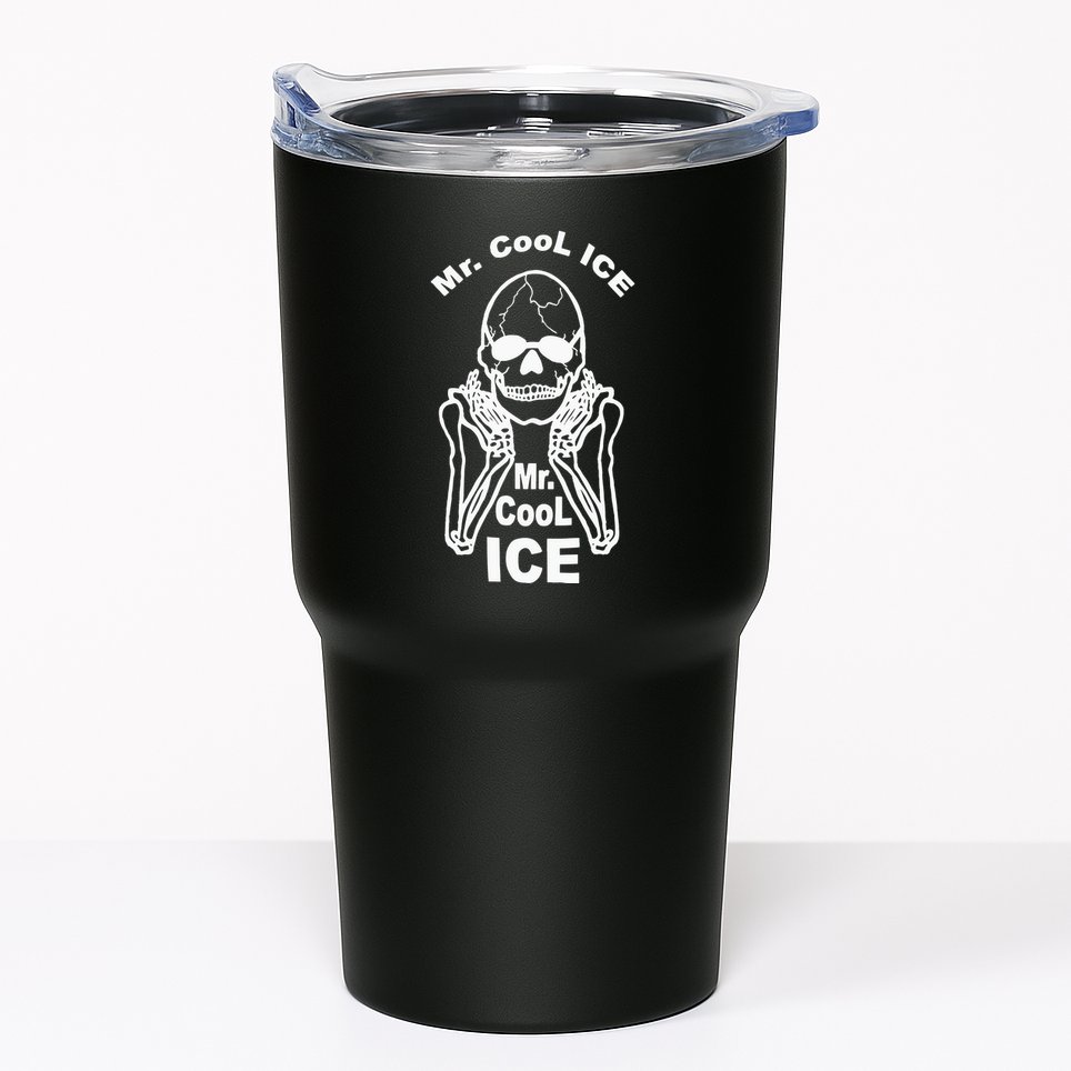 Mr Cool Ice Skull Skeleton Tumbler