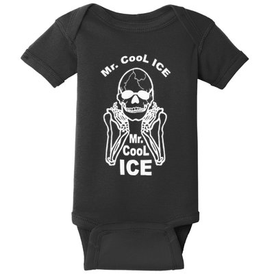 Mr Cool Ice Skull Skeleton Baby Bodysuit
